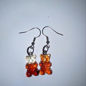 Teddy bear earrings